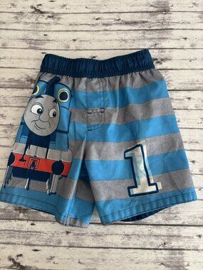 Thomas The Tank Engine Train Toddler Boy Size 3T Swim Trunks Bathing Suit